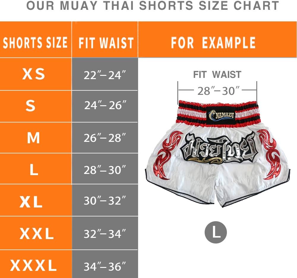 NAMAZU Muay Thai Shorts for Men and Women, High Grade MMA Gym Boxing Kickboxing Shorts. - Image 7