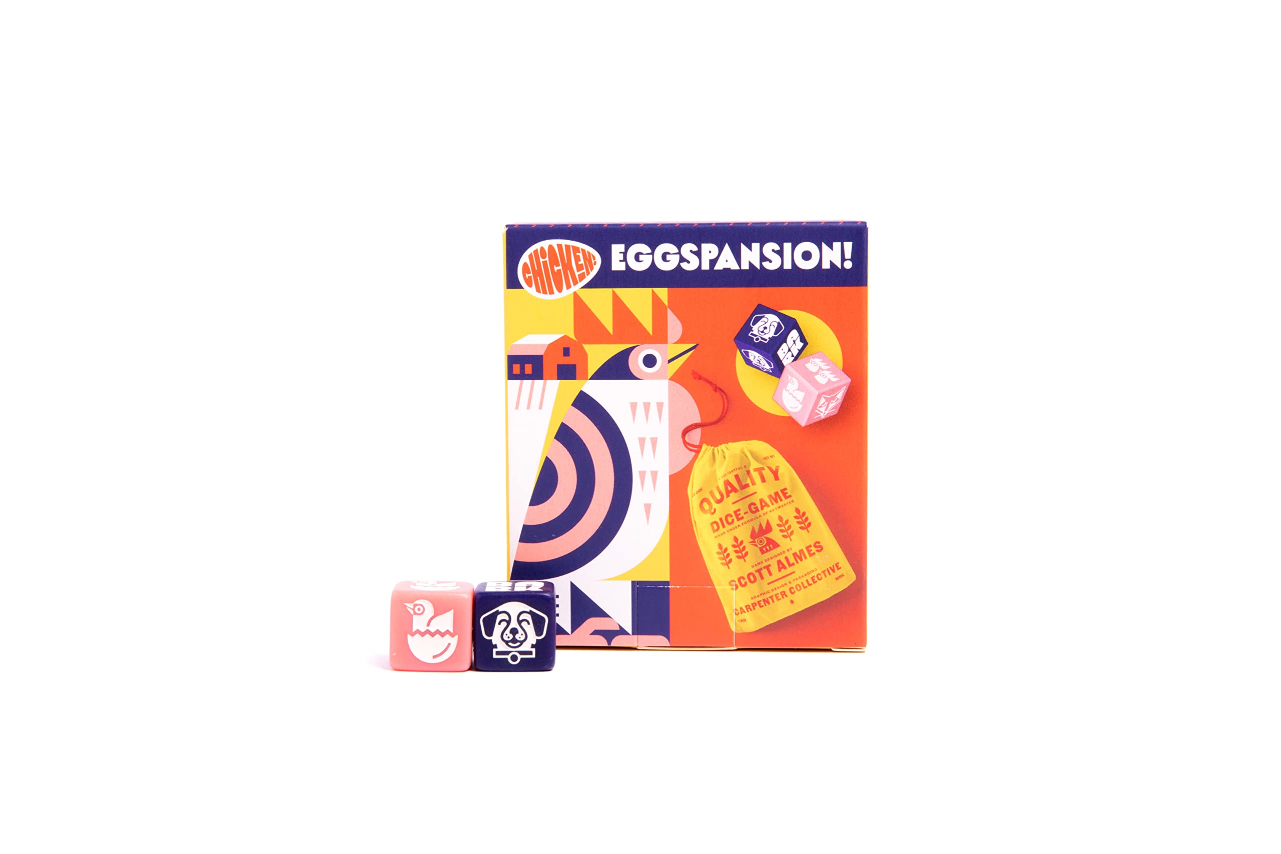 Keymaster Games Chicken! Eggspansion - an Expansion to The Fast Paced Dice Game for Fun for Kids and Adults