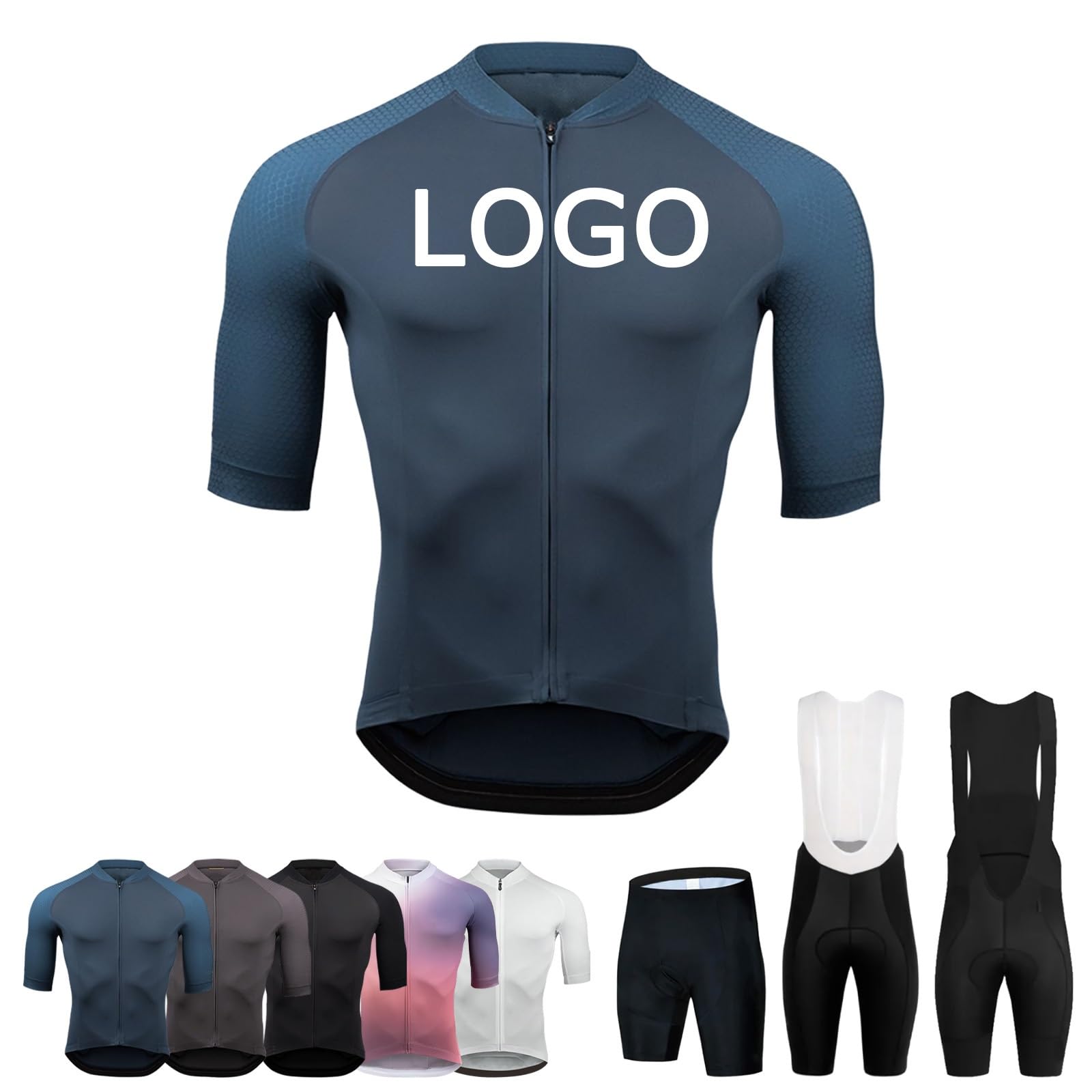 Maillot De Cyclisme Giant – Bleu, Taille M, Manches Courtes, Occasion