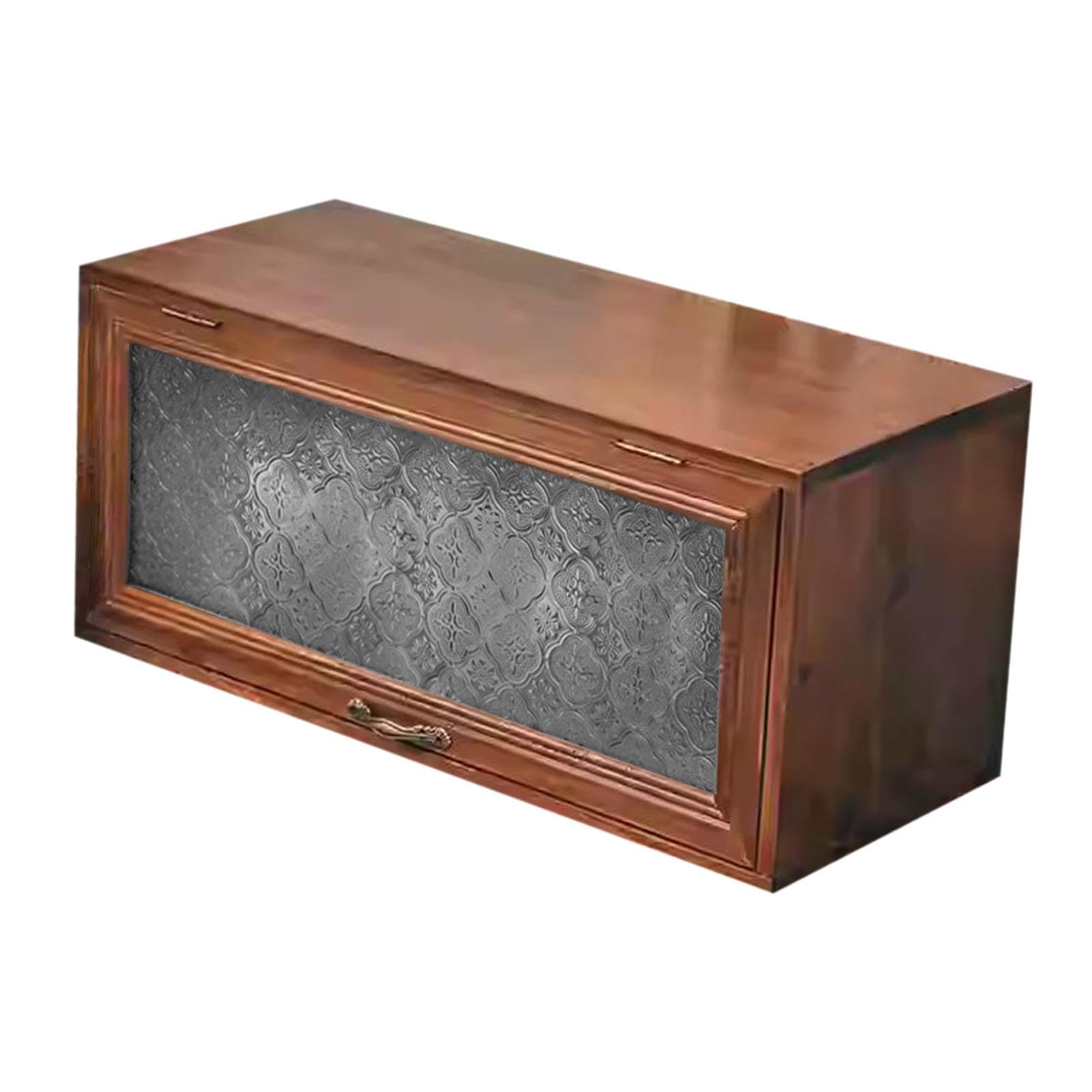 Vitrine de table décorative et meuble de rangement cosmétiques en bois