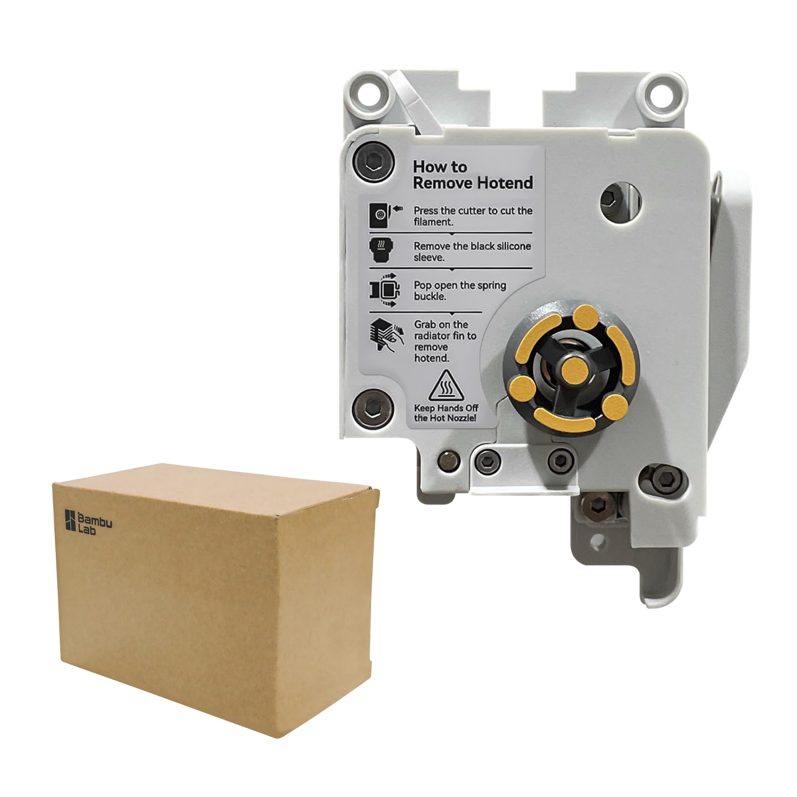 Unidad extrusora de bambú A1 original de repuesto con engranajes de acero endurecido, cortador de filamentos, motor de extrusión, sensor Eddy para accesorios de impresora 3D Bambu Lab A1/A1Mini