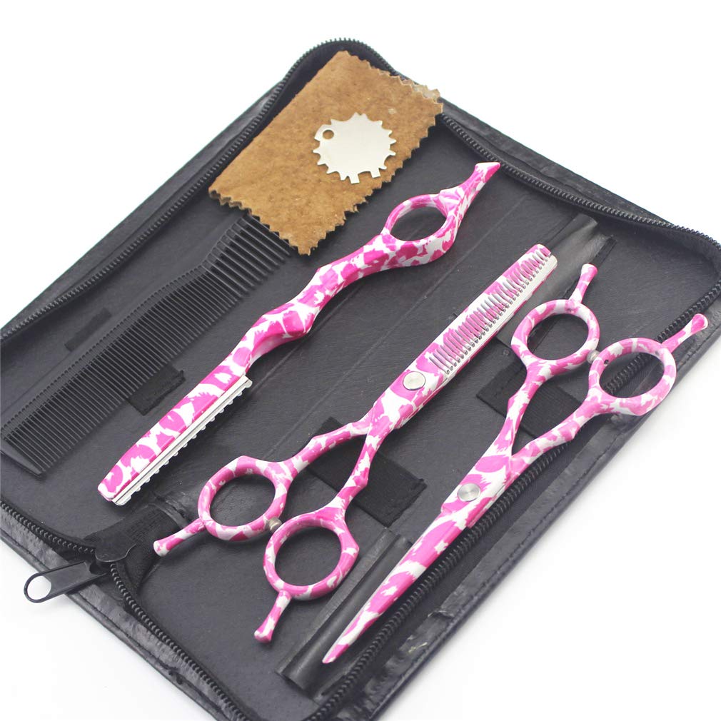 5,5 Pulgadas de Acero Inoxidable Tijeras de peluquería Profesional Conjunto Japonesa Peluquería Tijeras de Adelgazamiento Tijeras Mujeres de los Hombres de Pelo Uso en el hogar del Peluquero