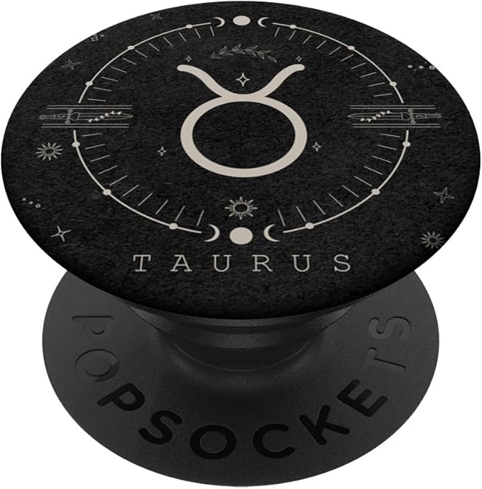 Aesthetic Taurus Zodiac Sign Astrological Stars Celestial PopSockets Adhesive PopGrip