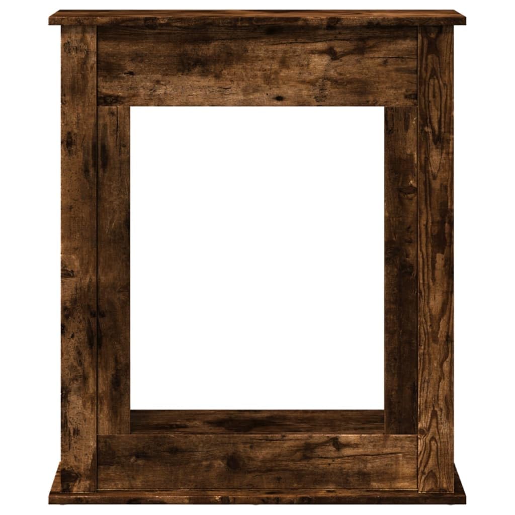 Lechnical Cornice per Camino Rovere Fumo 75x20x87,5 cm in Truciolato,Cornice per Camino,Cornice Decorativa Caminetto -854584