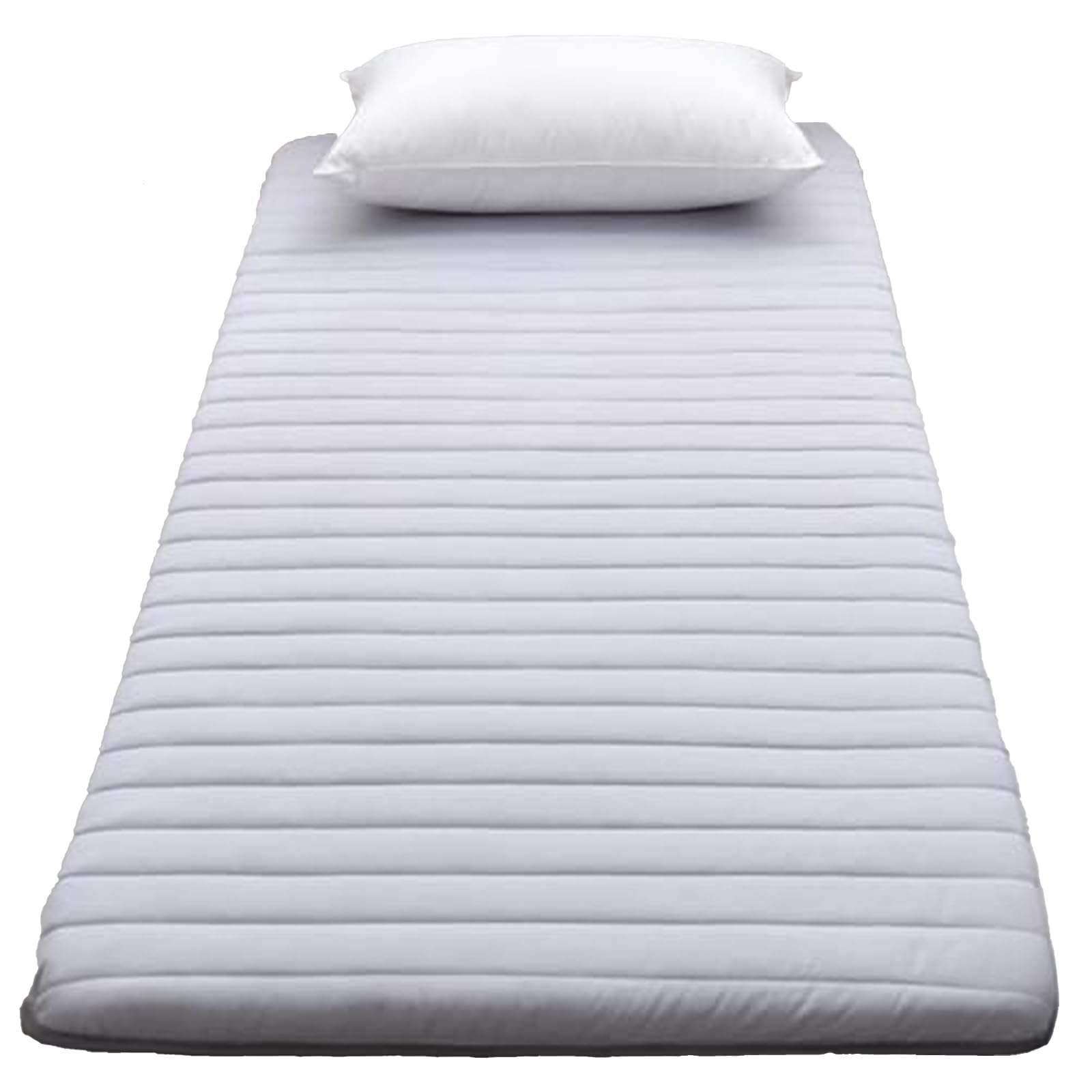 Floor Mattress Single Thickened 5cm, Soft Futon Mattress Tatami Mat Portable Roll Up Mattress Folding Sleeping Bed Pad for Home Camping Couch (grey, 80x190cm)