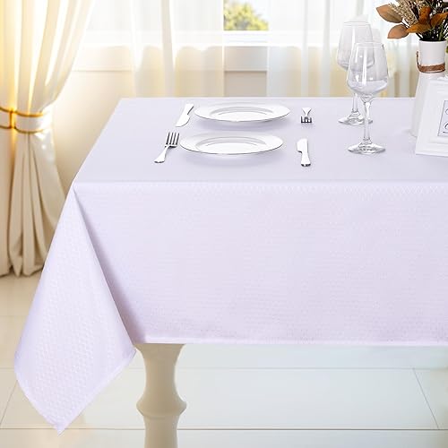 Miniatura 34 de JUCFHY - Mantel rectangular marroquí de tela jacquard a prueba de derrames y resistente al agua y al aceite, mantel decorativo para uso exterior e