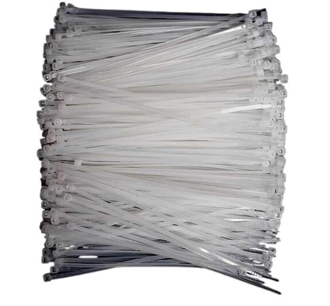 self-Locking Cable tie, Cable Ties 1000pcs 3x60-150mm Nylon Self-Locking Zip(3x80mm)
