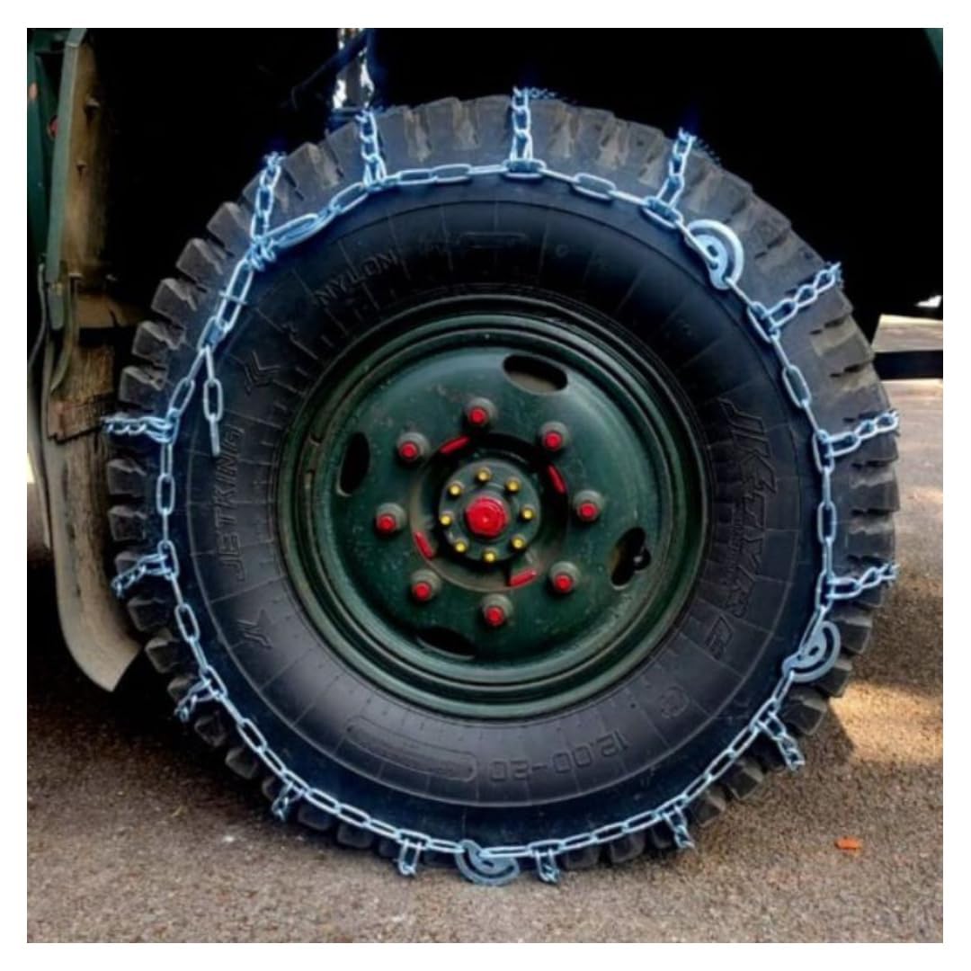Adatech Heavy-Duty Snow Tire Chains for Car, 6/8mm, 235/60 R18 || one pair