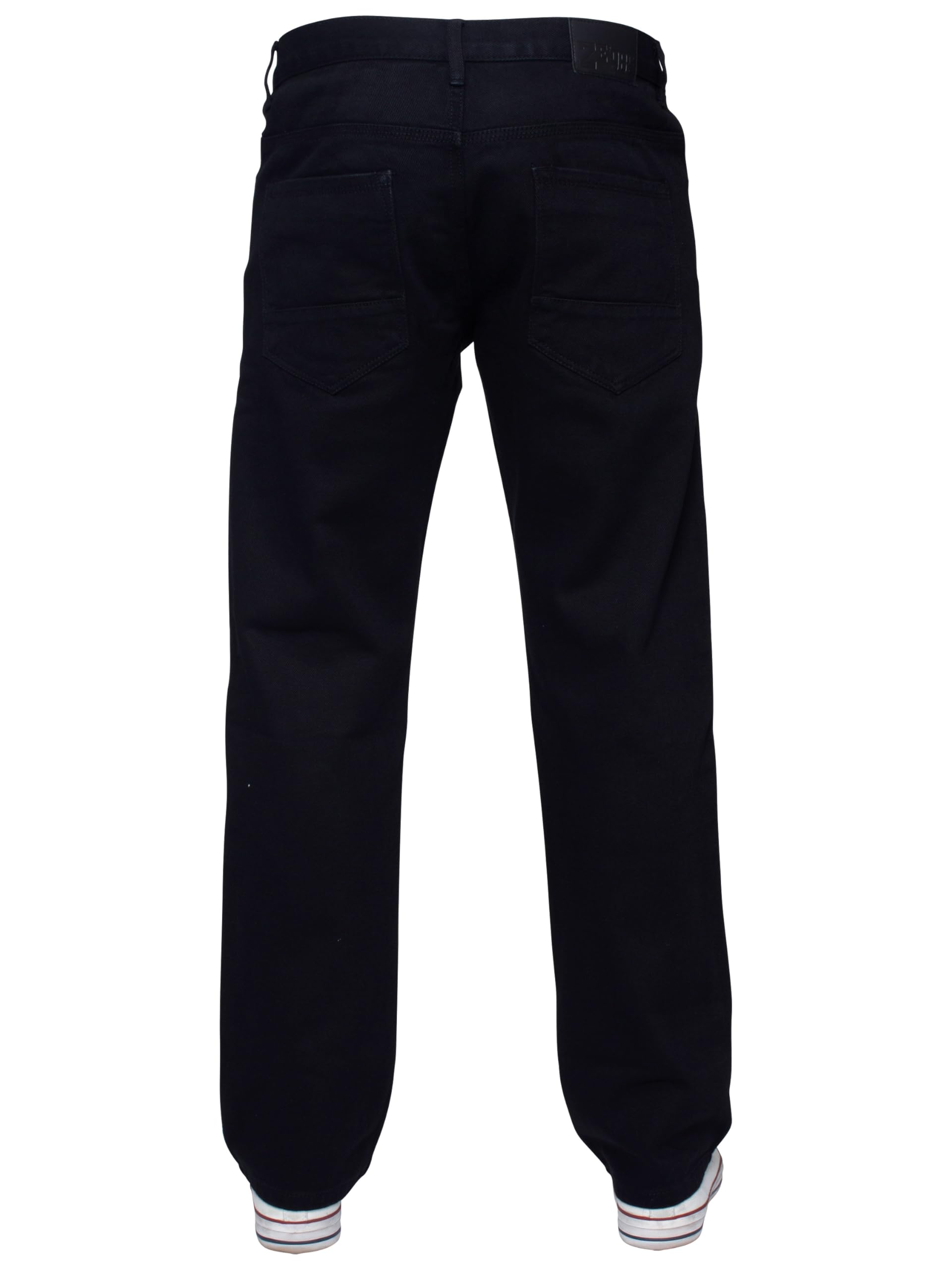 ENZO - Jeans classici da uomo, gamba dritta, vestibilità regolare, lavaggio indaco e lavaggio a metà pietra