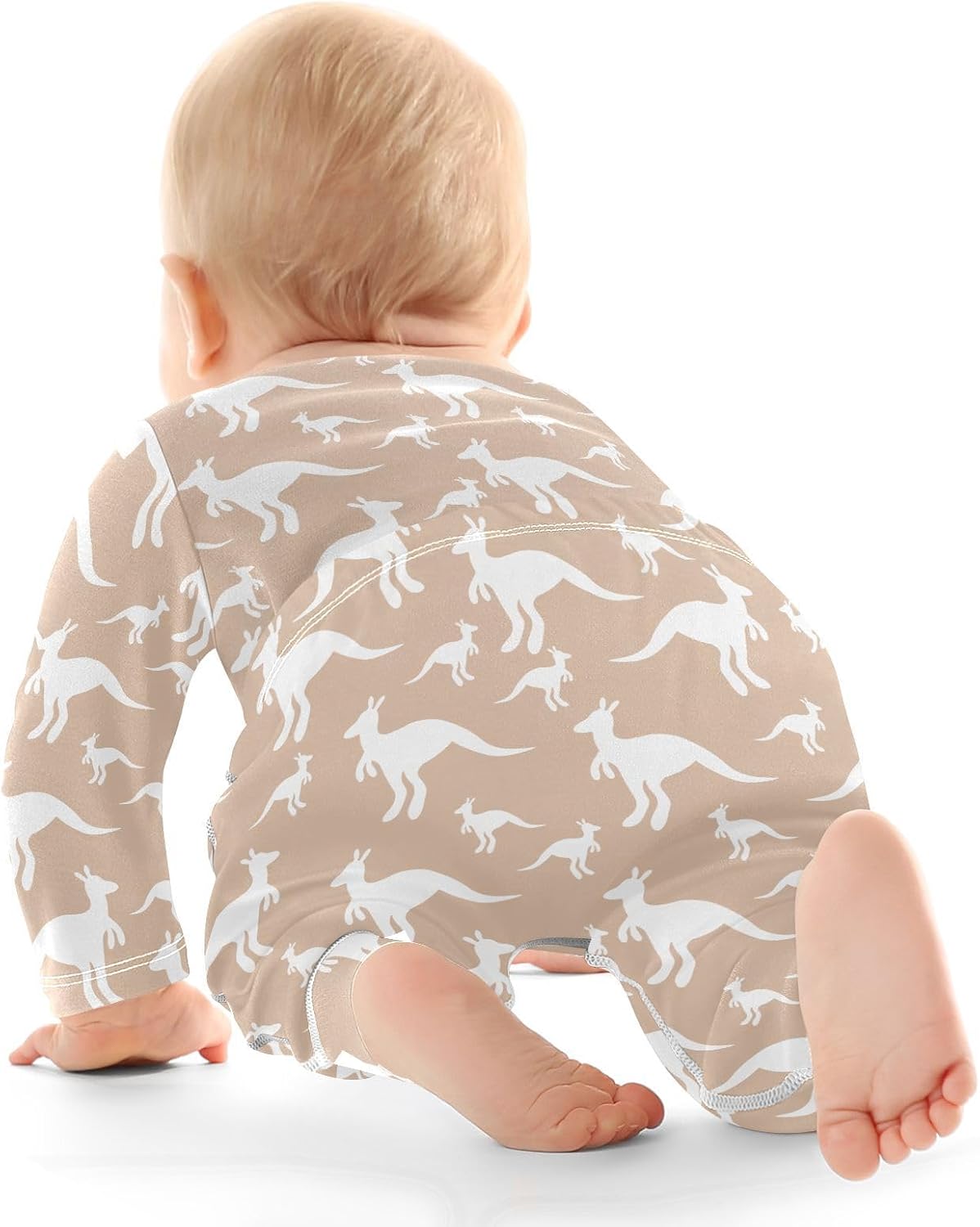 vvfelixl Baby Bodysuits Pants Sets White Gooses Long Sleeve Baby Clothes for Boys Girls 0-24M