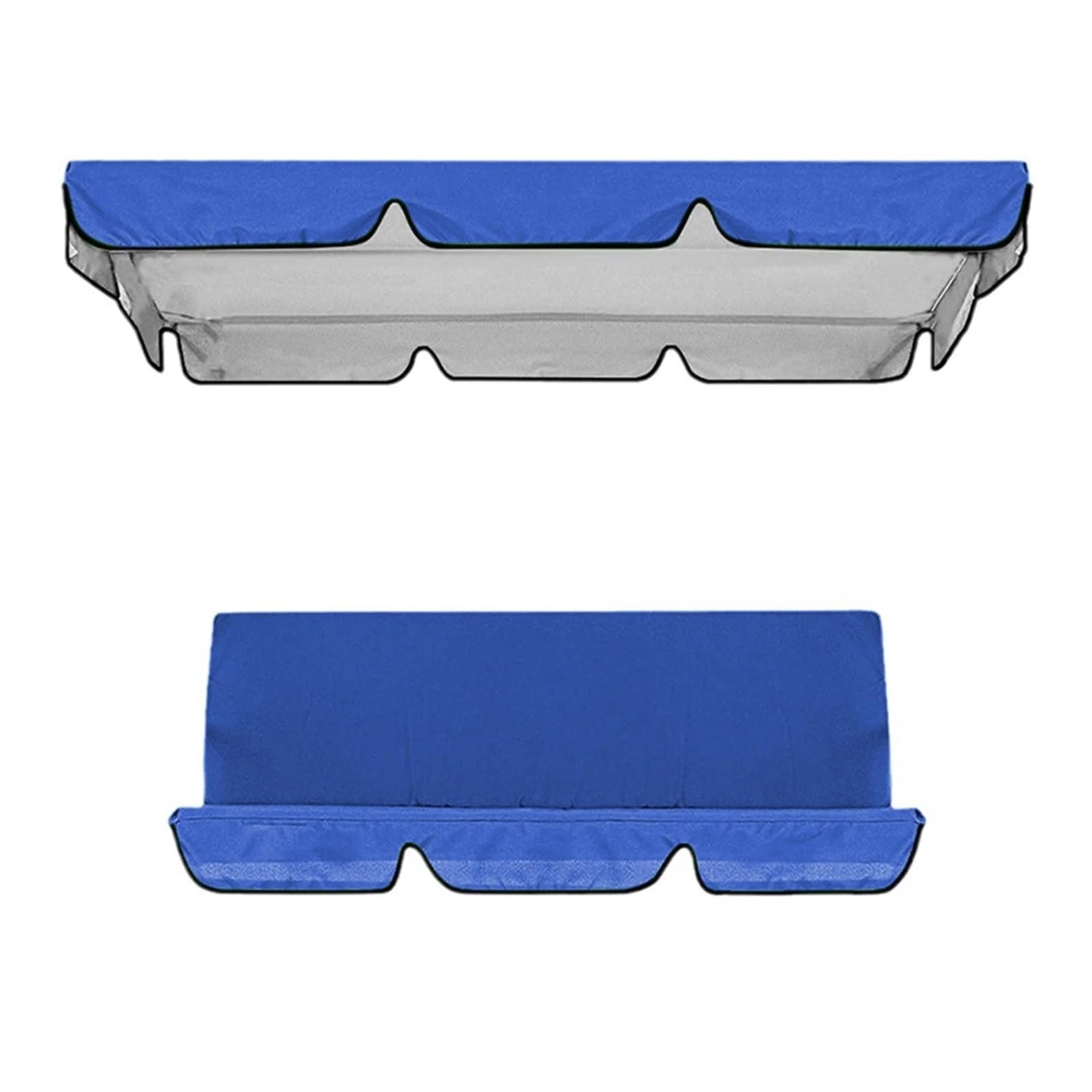 Swing Chair Canopy Replacement Garden Swing Seat Replacement Canopy Waterproof Porch for Outdoor Patio(Blue)