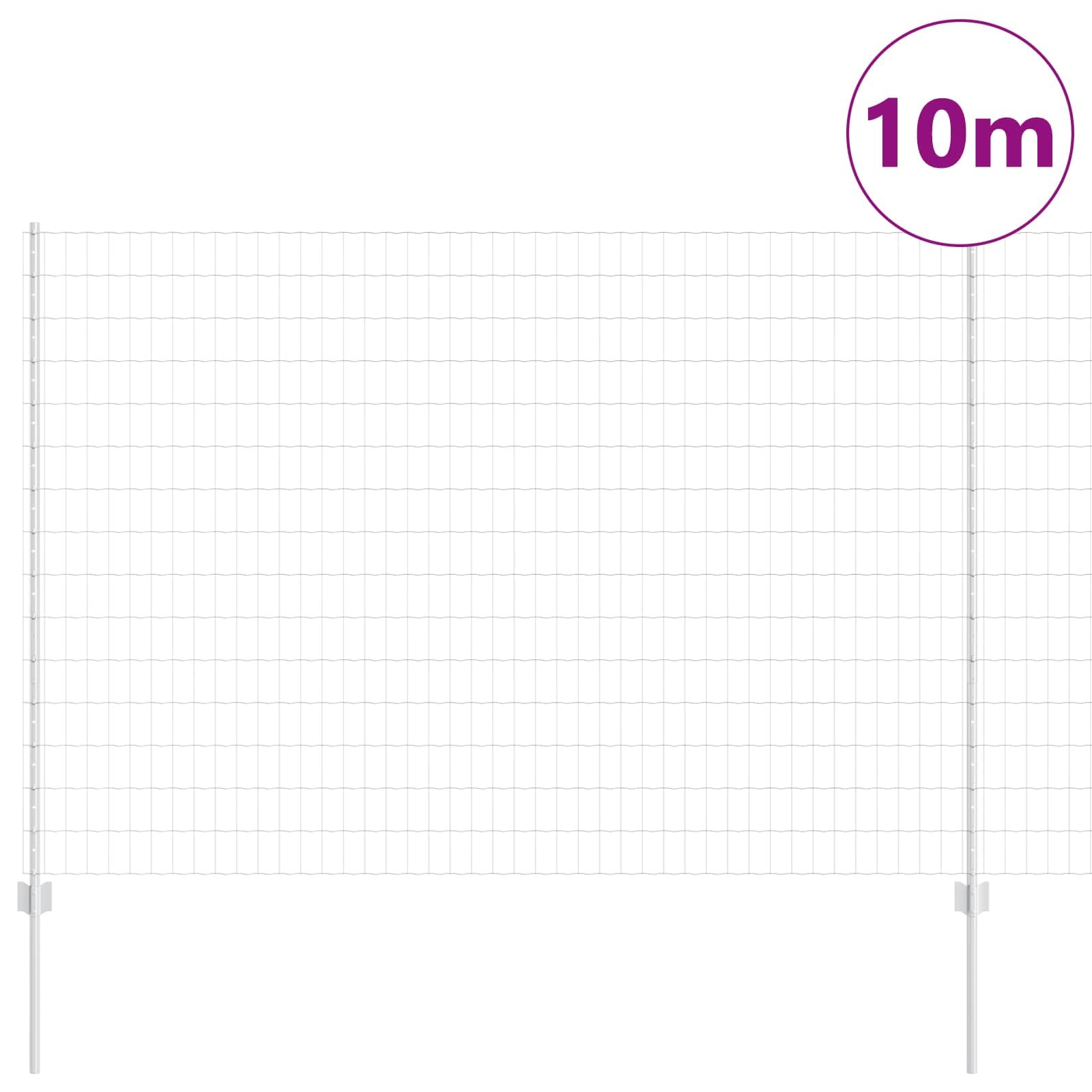 Set di recinzioni europee con pali, 1,6 x 50 m, in acciaio
