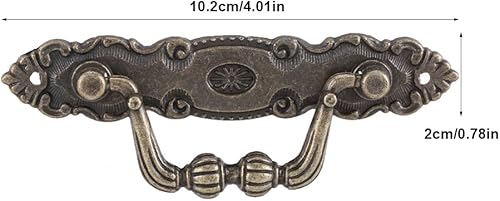 Miniatura 2 de TOPINCN Paquete de 4 elegantes muebles de hierro con patrón de león para muebles, cajón, escritorio, manija de puerta, herrajes para decoración del