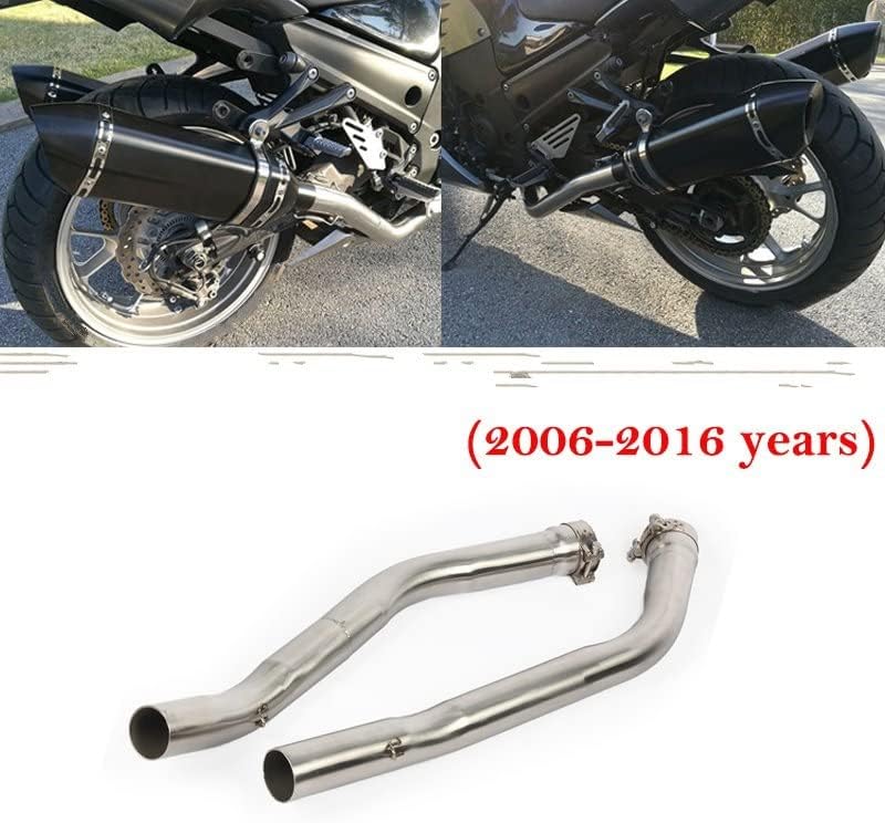 スリップオン オートバイの排気エスケープミドルリンクパイプマフラー