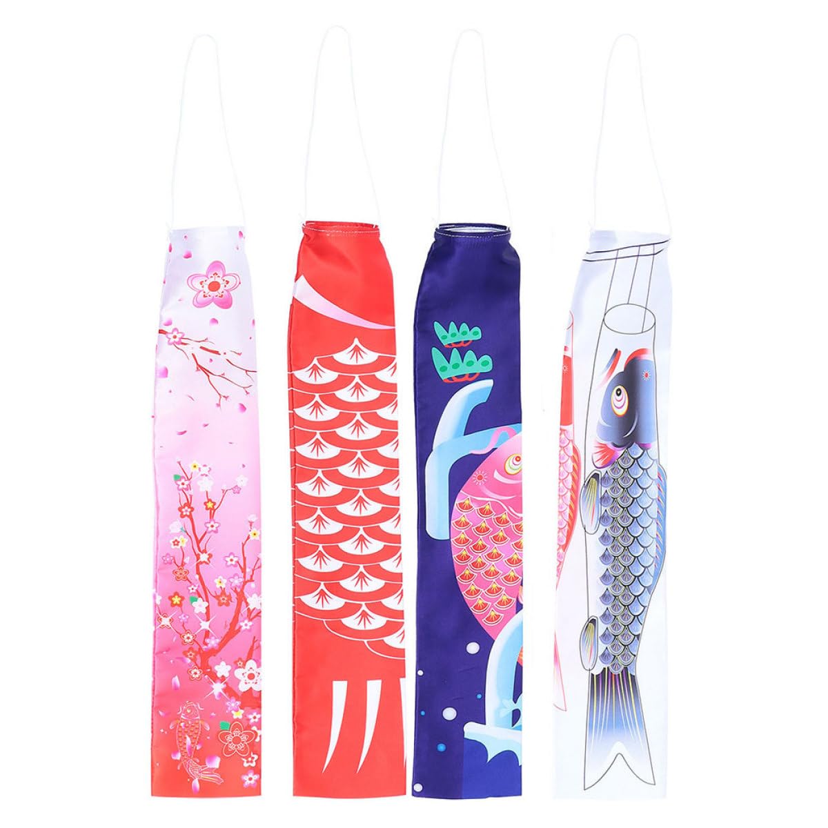 Banderas de carpa japonesas de seda para dar vida a patios sosos