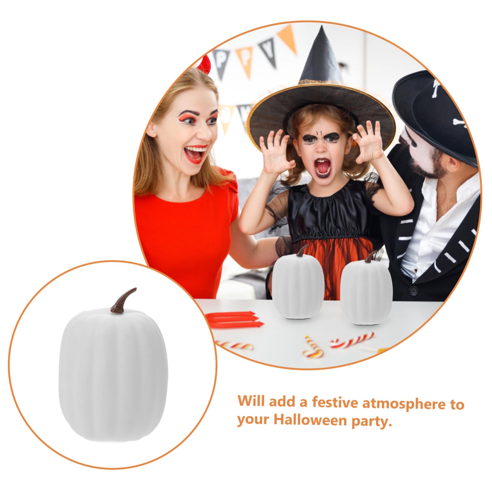 ULTECHNOVO 6pezzi Decorazione Autunnale Artificiale Piccola Simulata Plastica Halloween Decorazione Vegetale Finta