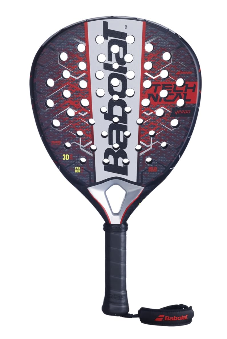 Technical Veron, Racchetta da Padel, Telaio in Carbonio, Superficie Carbon Flex, Nucleo EVA, 365g, Forma Diamante, Per Giocatori Tecnici Attaccanti