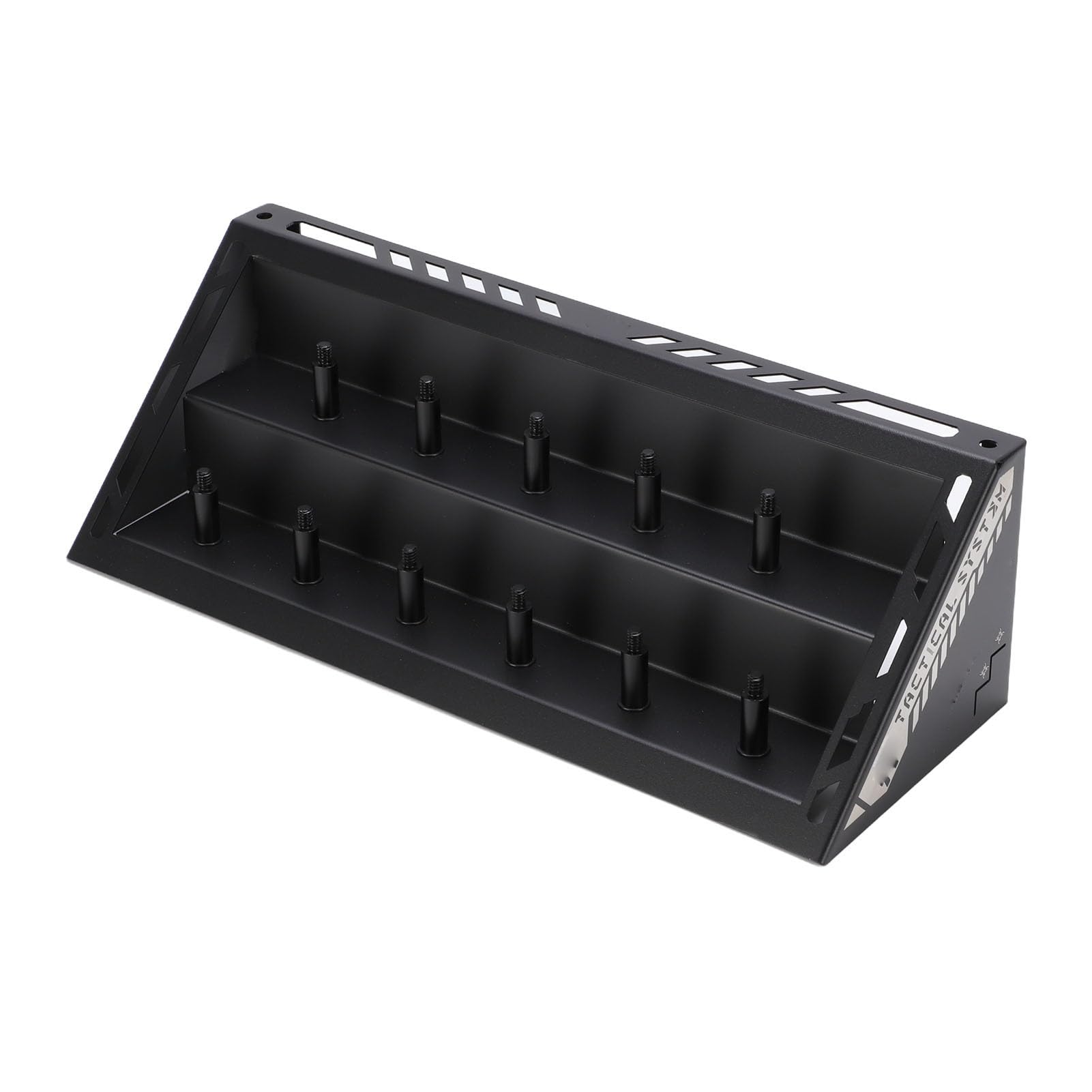Keenso Stojak na lampę Lampka Kempingowa ze Stali Nierdzewnej 14,2 X 5,2 X 4,4 Cala Wielopoziomowy Stojak na Latarnie Kempingowe do Pieszych Wędrówek Patio Wystrój Namiotu Konfiguracja Obozu świeżym