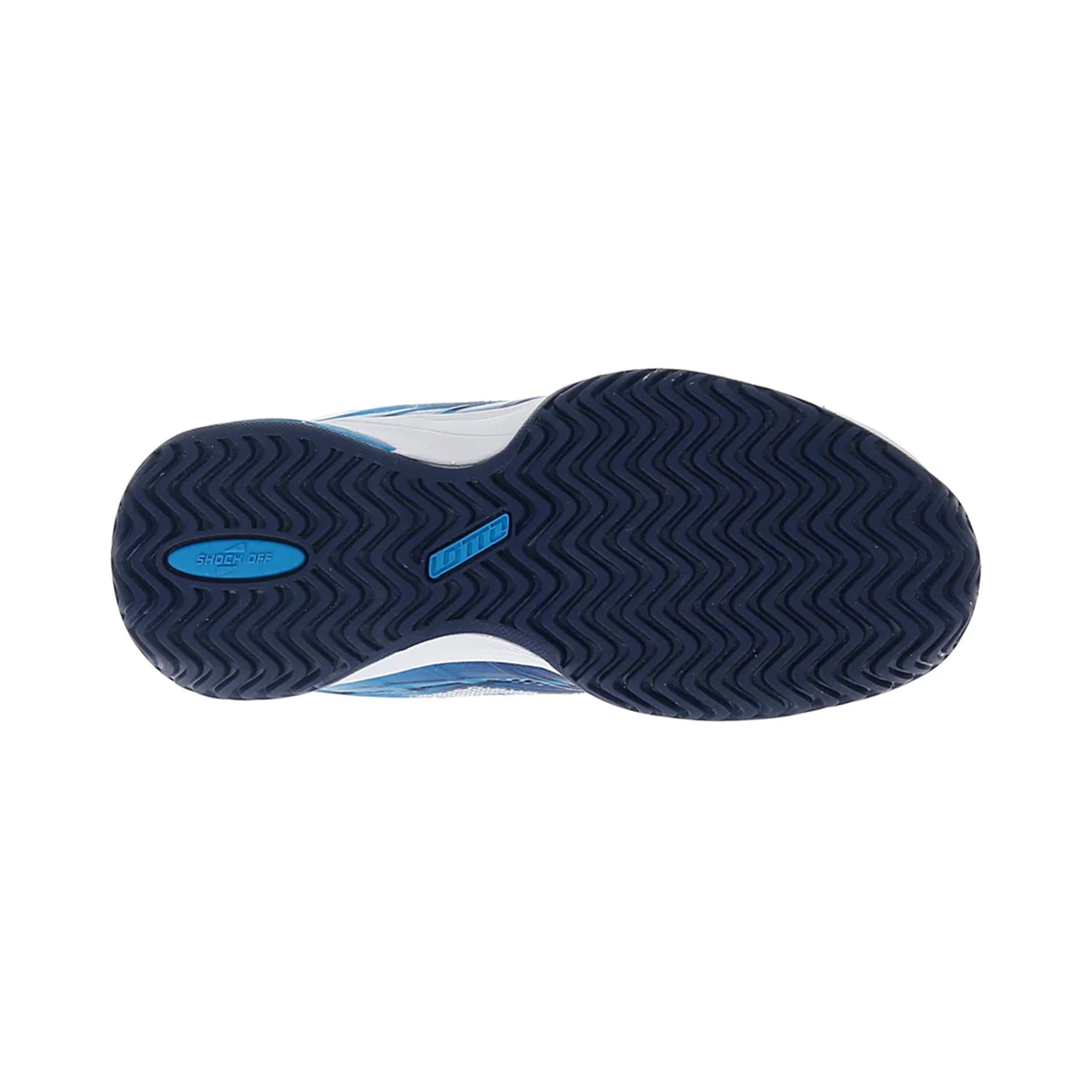 Lotto Bambini Mirage 300 AC Scarpe da Tennis Scarpa per Tutte Le Superfici Blu - Bianco 35