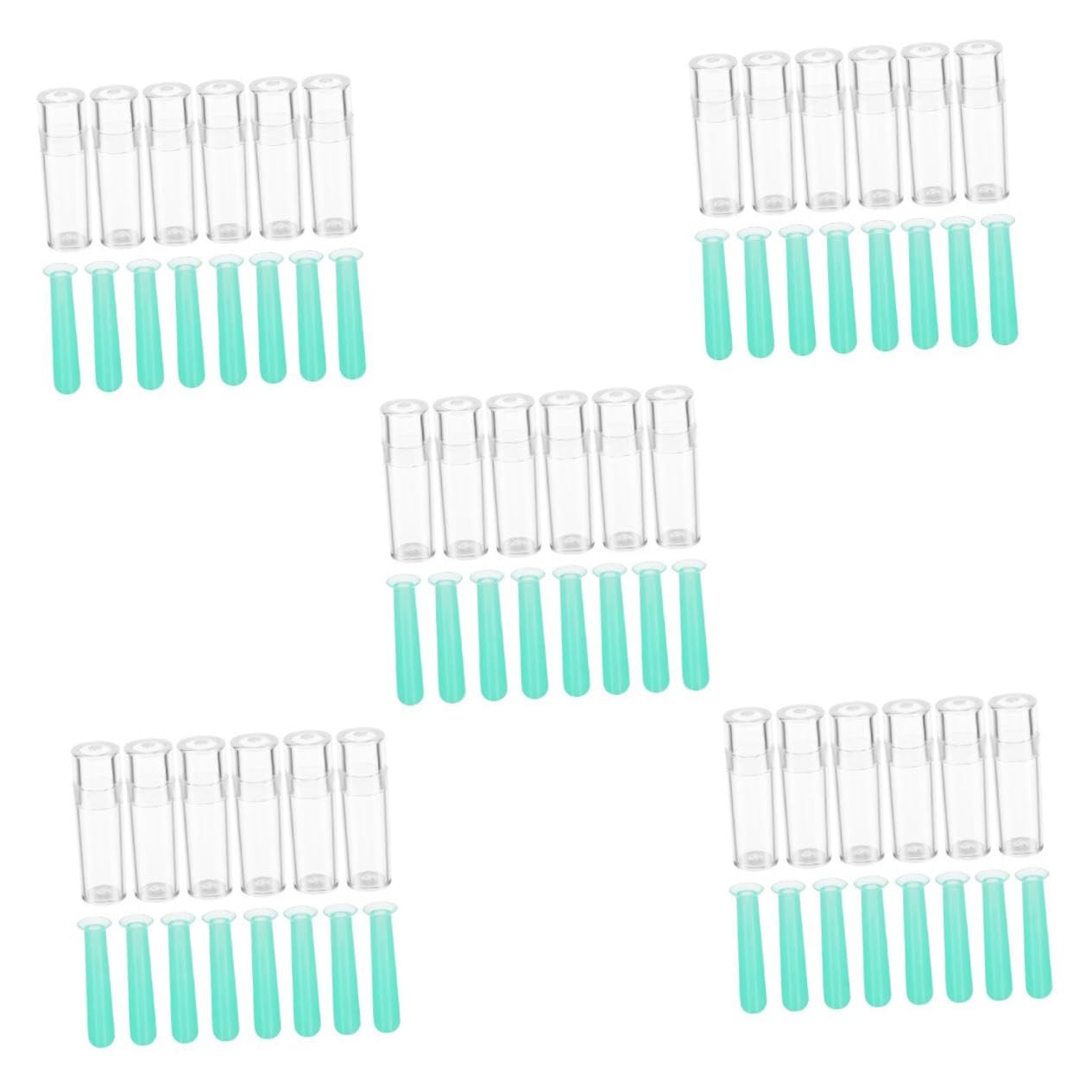 5 Ensembles Outil D'Insertion De Lentilles Rigides Applicateur De Retrait Oculaire Poussoir De Lentilles Gel De Silice Vert 15 pièces * 5