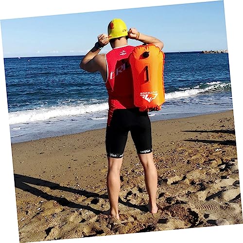 Bouée de natation avec pochette étanche et compartiment imperméable design visible - 2
