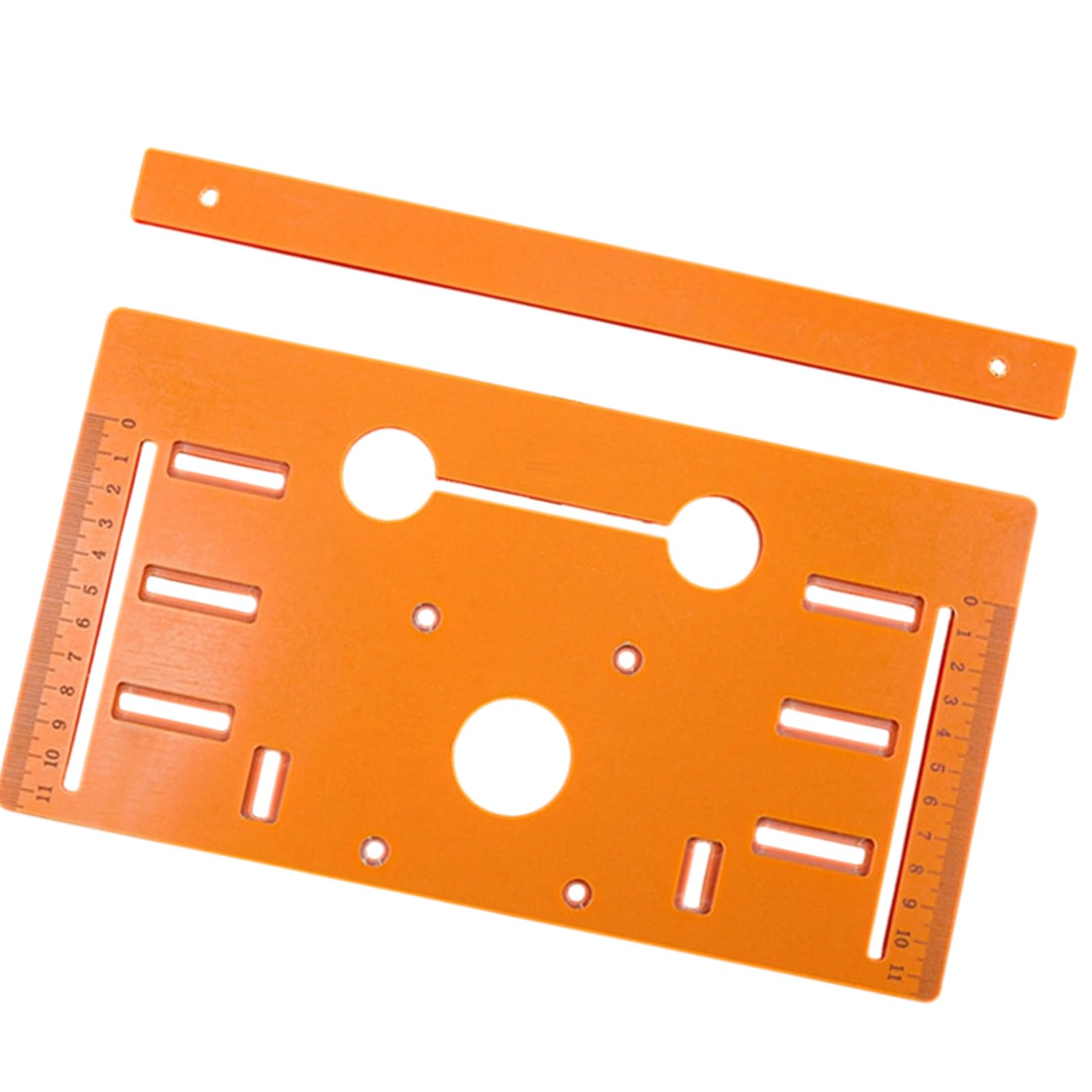 Measuring Guide Base Plate Set with Slot Cutting and Guide Piece for Woodworking Board Alignment Tasks Slot Cutting Plate Woodworking Board Measuring Ruler Alignment Tool Repeatable Setup