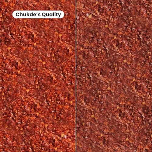 Image of Chukde - Lal Mirch Kutti 200g - Crushed Red Chilli Flakes - Spicy & Aromatic - Pure & Natural - Indian Powdered Spice - No Added Colors or Preservatives - Hygienically Packed for Freshness - Pack Of 2