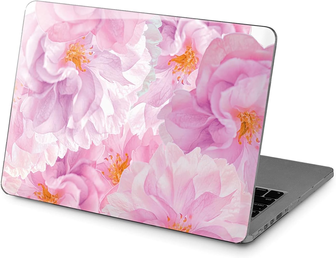Hard Case Compatible for MacBook Pro 16 14 M3 M2 2023 M1 Pro 13 2022 Air 13 2021 Retina 2020 Mac 11 12 Tender Texture Print Floral Protective Rose Pink Laptop Cover Blooming Design Blossom