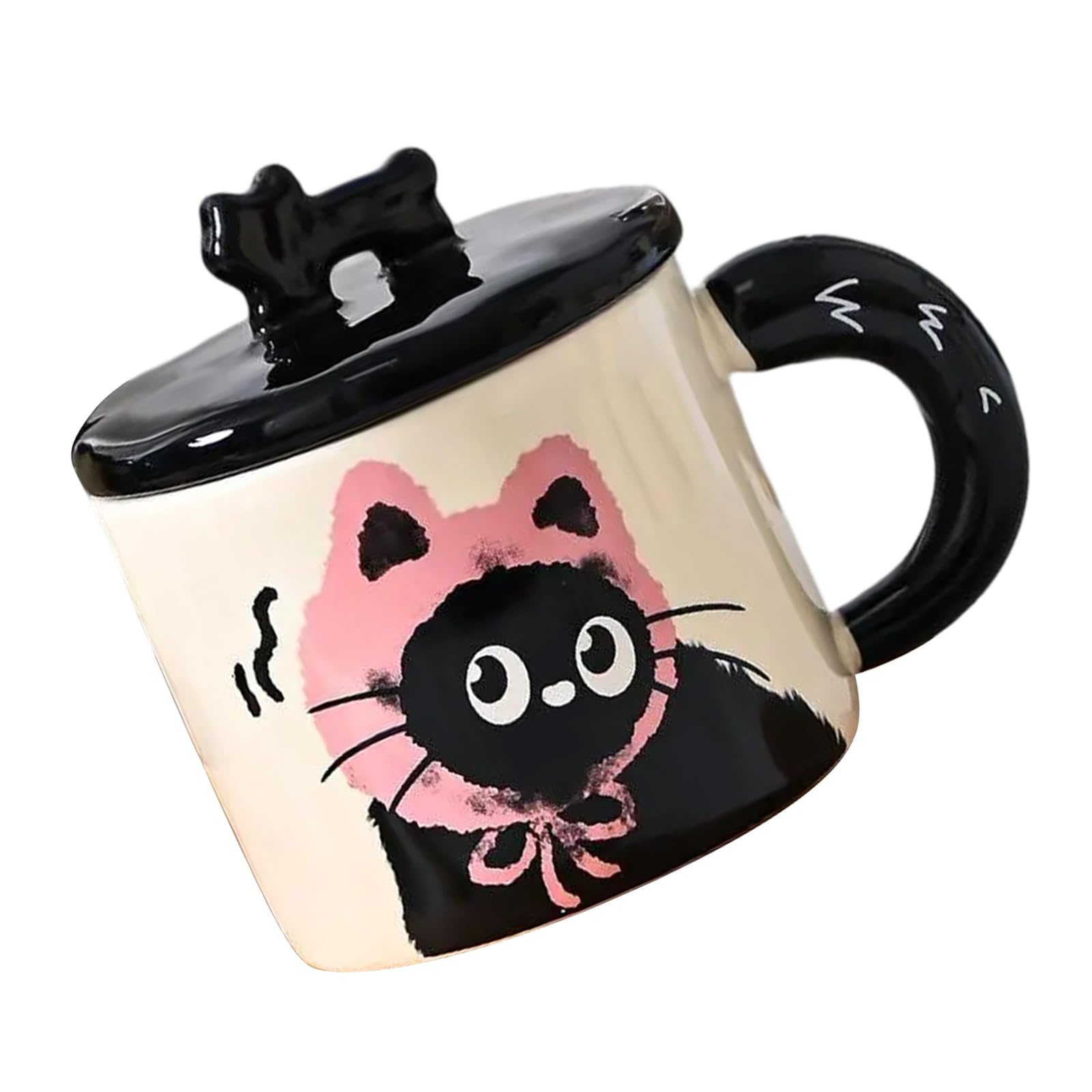 our fave Portable 370ML Ceramic Cats Mug Personality Coffee Drinking Cup with Lid Beverage Drinkware Ceramic Coffee Cup