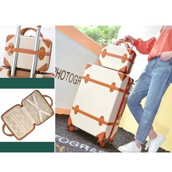MOTONO-4Pcs-Travel-Luggage-Sets-Suitcase-Set-with-Spinner-Wheels-Lightweight-Travel-bags-Hard-Shell-trolley-With-Beauty-Case-White MOTONO 4Pcs Travel Luggage Sets, Suitcase Set with Spinner Wheels, Lightweight Travel bags, Hard Shell trolley With Beauty Case (White)