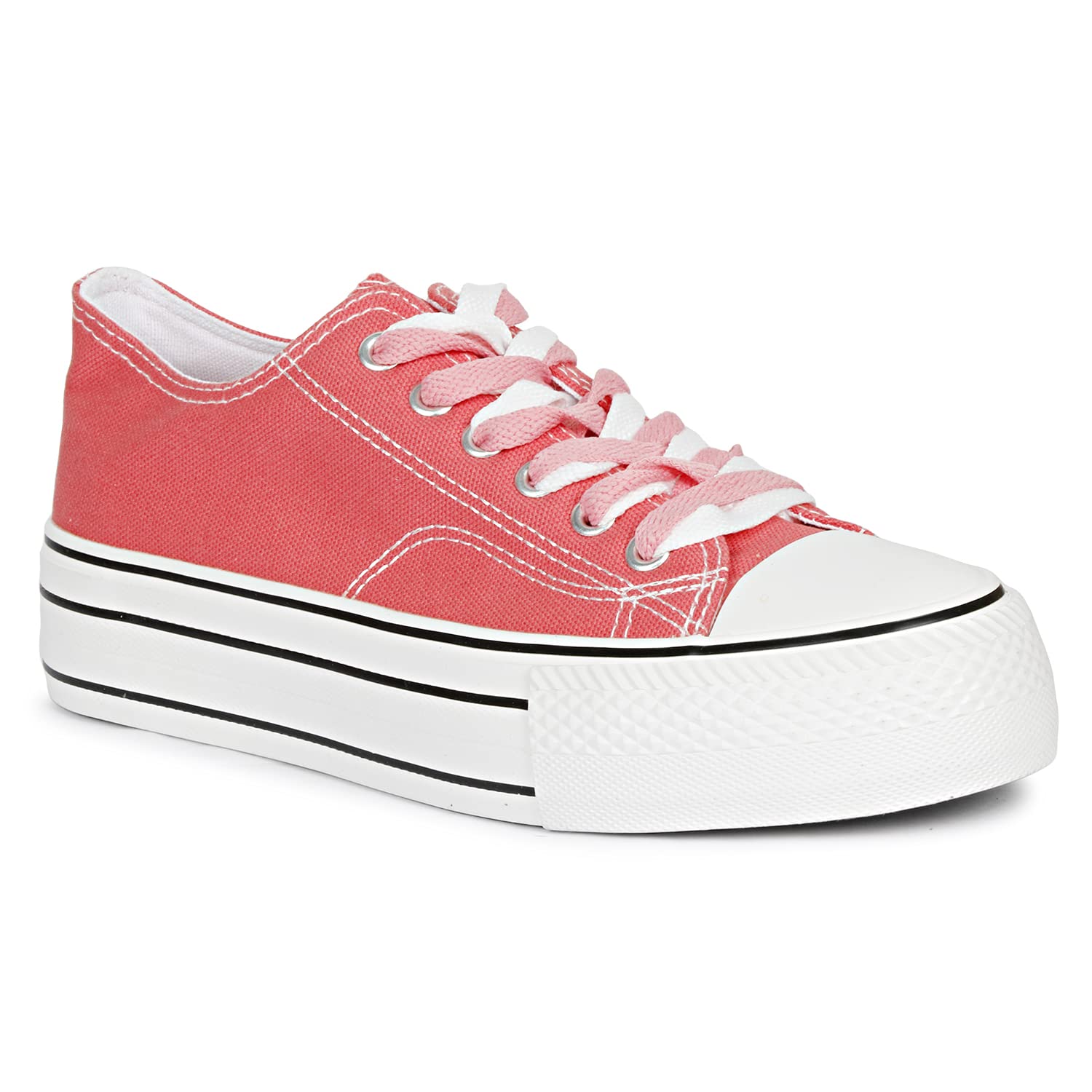 See full amazon price history chart for MOZAFIA Comfortable Plim Double Sole Canvas Lace-up Casual Sneakers Shoes for Womens (Sea Pink) MOZAFIA Comfortable Plim Double Sole Canvas Lace-up Casual Sneakers Shoes for Womens (Sea Pink) (B0C2H8N6T6) Amazon Price History, Amazon Price Tracker