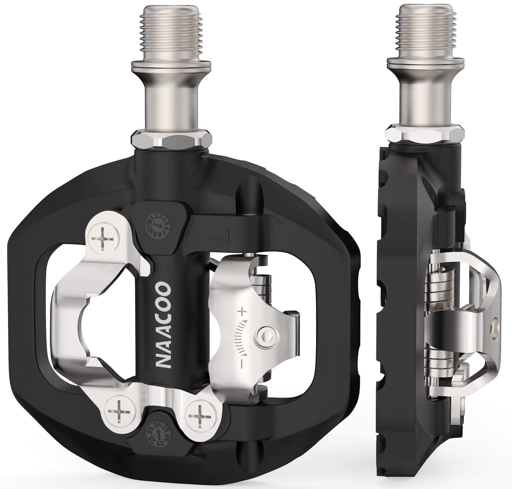 Amazon | NAACOO デュアルプラットフォームバイクペダル シマノ SPD