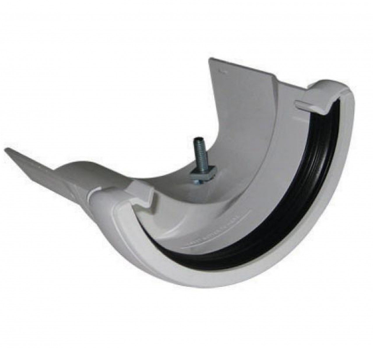 Floplast Guttering RD4WH Half Round to Cast Iron Ogee - LH Adaptor - White