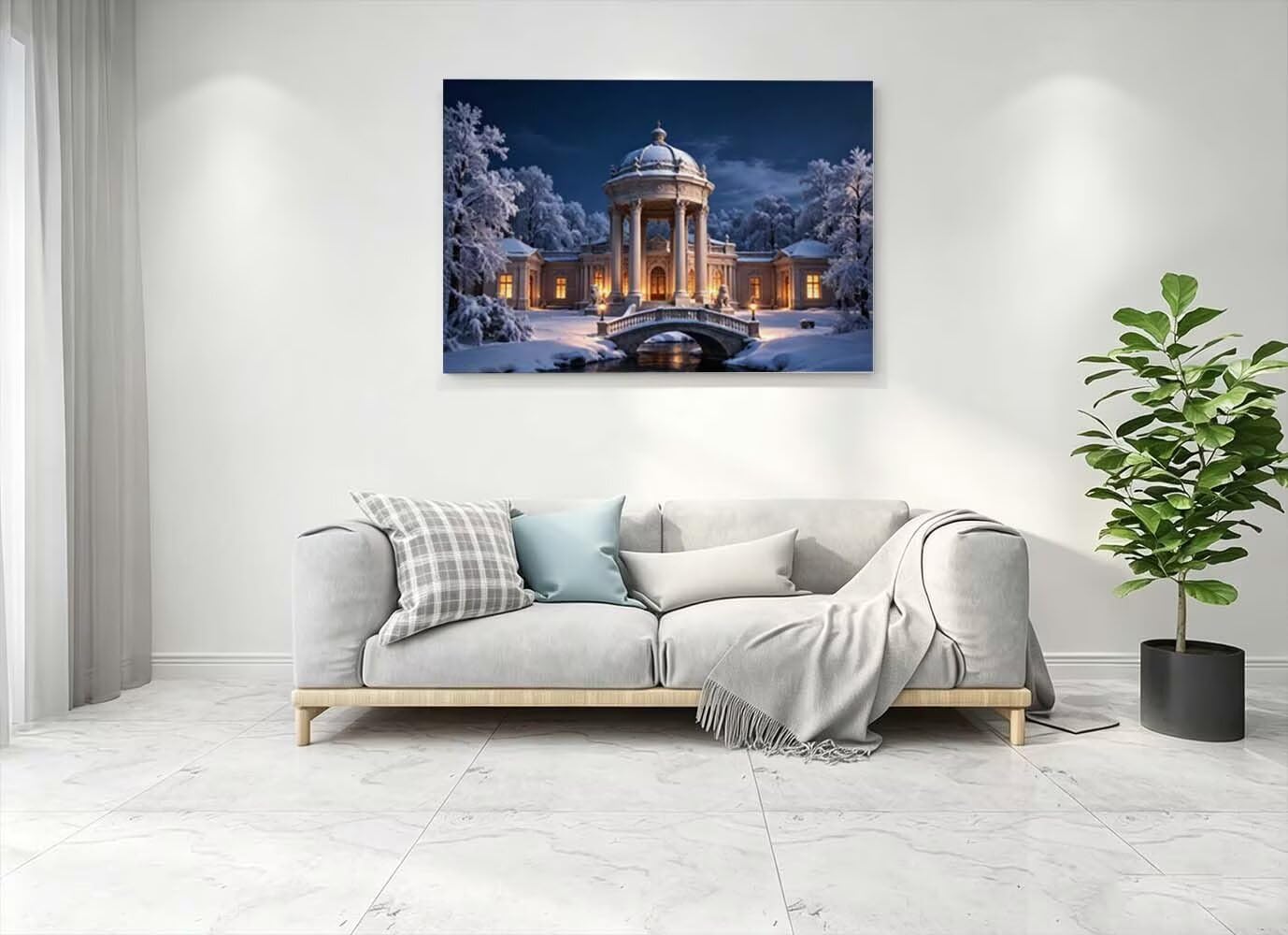Obraz do ogrodu "zrób to sam", obraz diamentowy 2 sztuki, 135 x 100 cm, L