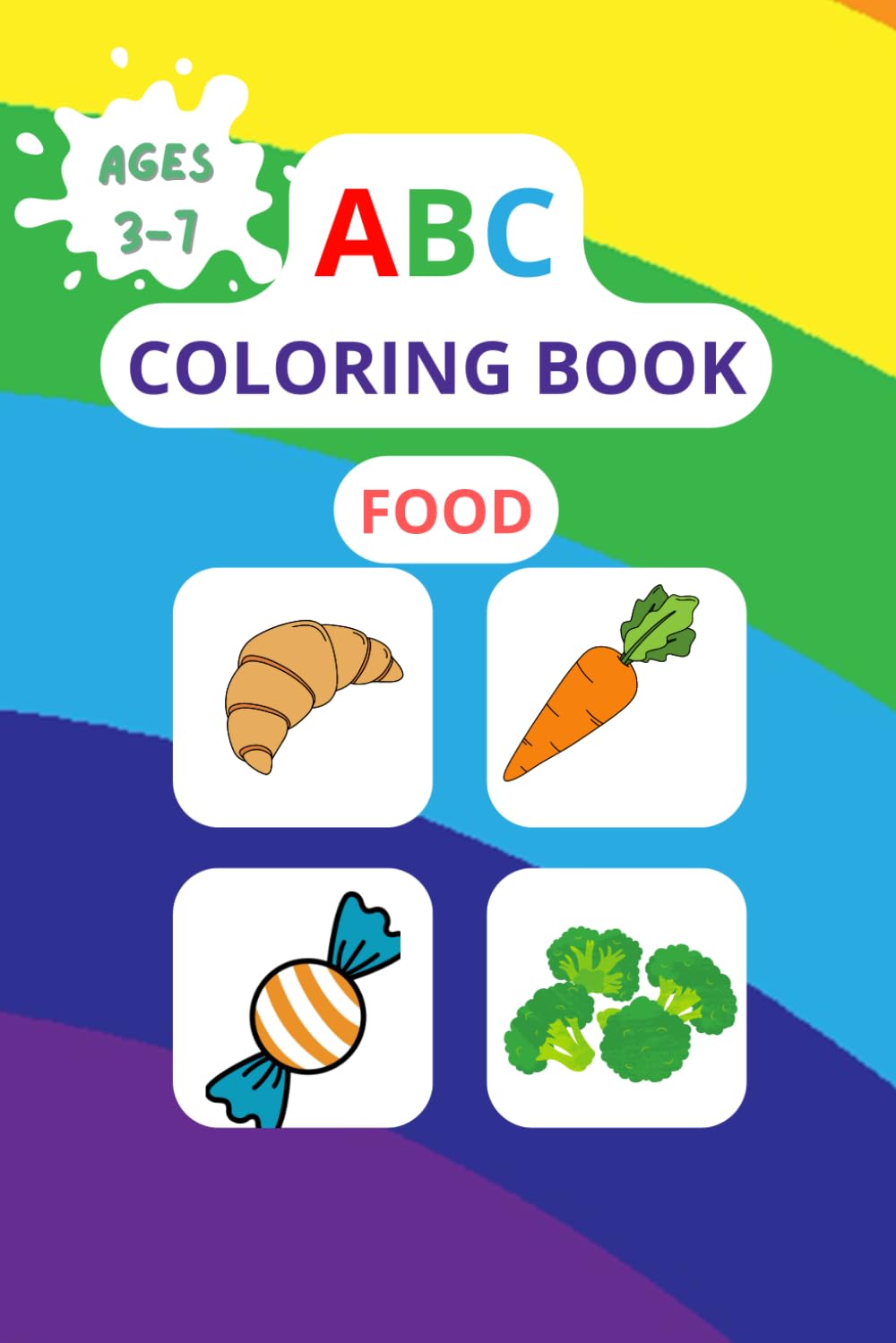 ABC coloring book: Food