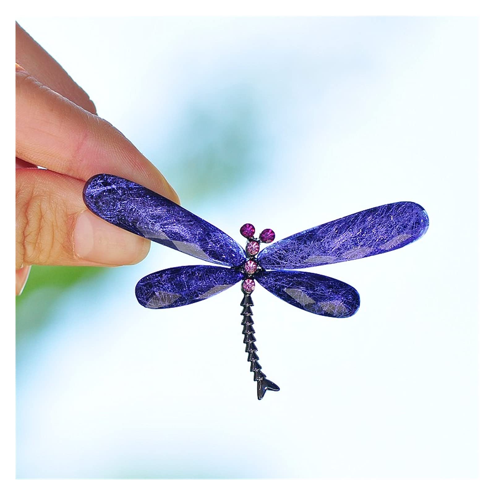 RWRAPS Libellen-Broschen für Damen, Vintage-Stil, Insekt, Tier-Brosche, Schmuck (Metallfarbe :) ()