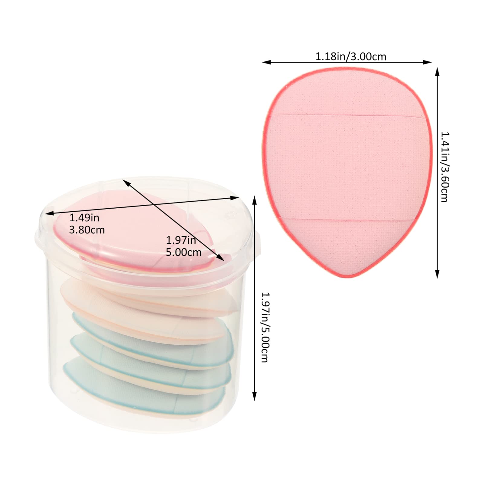 CALLARON Powder Puff Set 7pcs Mini Makeup Blending for Dry Wet Foundation Gentle on Skin for Giving Random