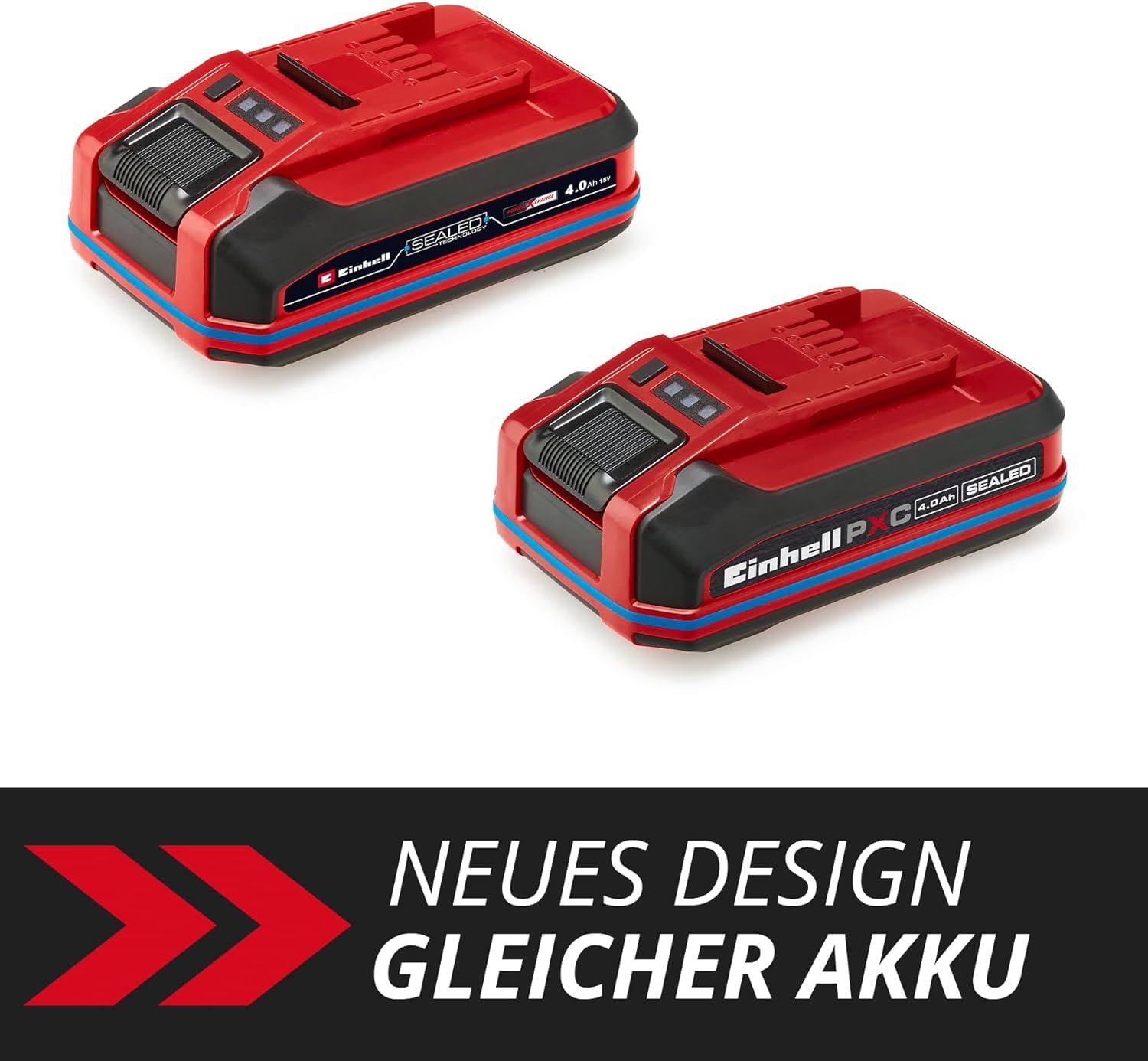 Original Einhell 18V 4,0 Ah Sealed Power X-Change Plus (18 V Akku, Wasser- & staubgeschützt, Schutzklasse IP57, universell verwendbar für alle PXC-Geräte, ohne Ladegerät)