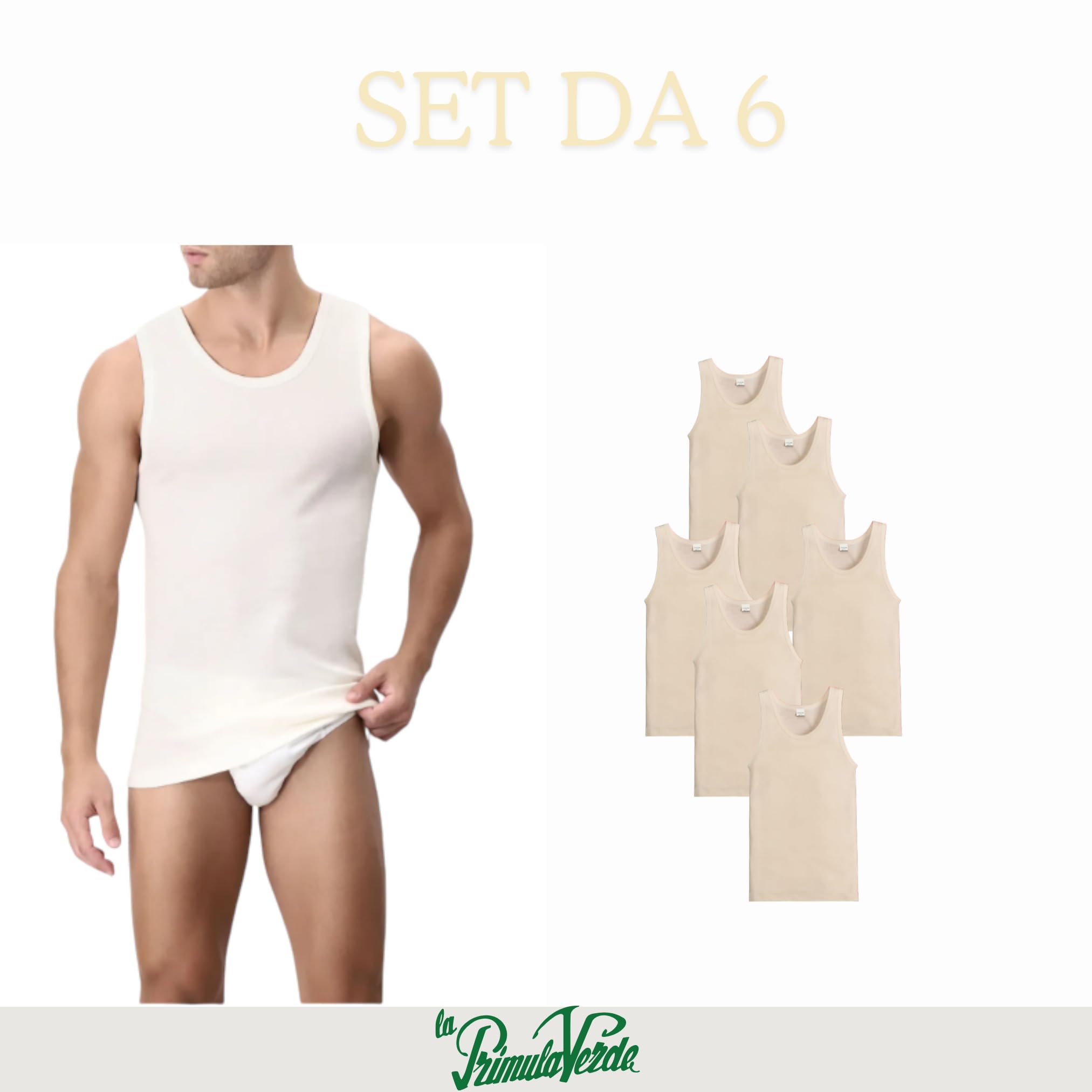 Camiseta de tirantes para hombre, ropa interior de hombro ancho, lana y algodón, camiseta térmica para hombre, camiseta térmica de hombre, fabricada en Italia
