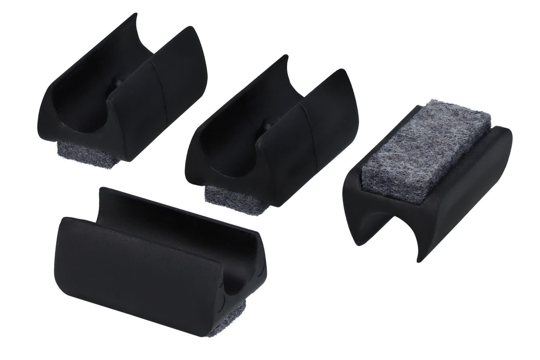 Stoelglijders met vilt, klem-schaalglijders 25 mm, meubelglijders