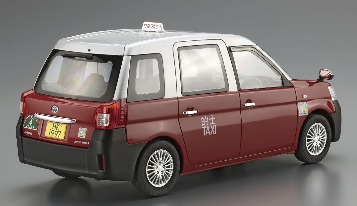 Aoshima 1/24 The Model Car Series SP02 Toyota NTP10R Comfort Hybrid '18 Hong Kong Taxi