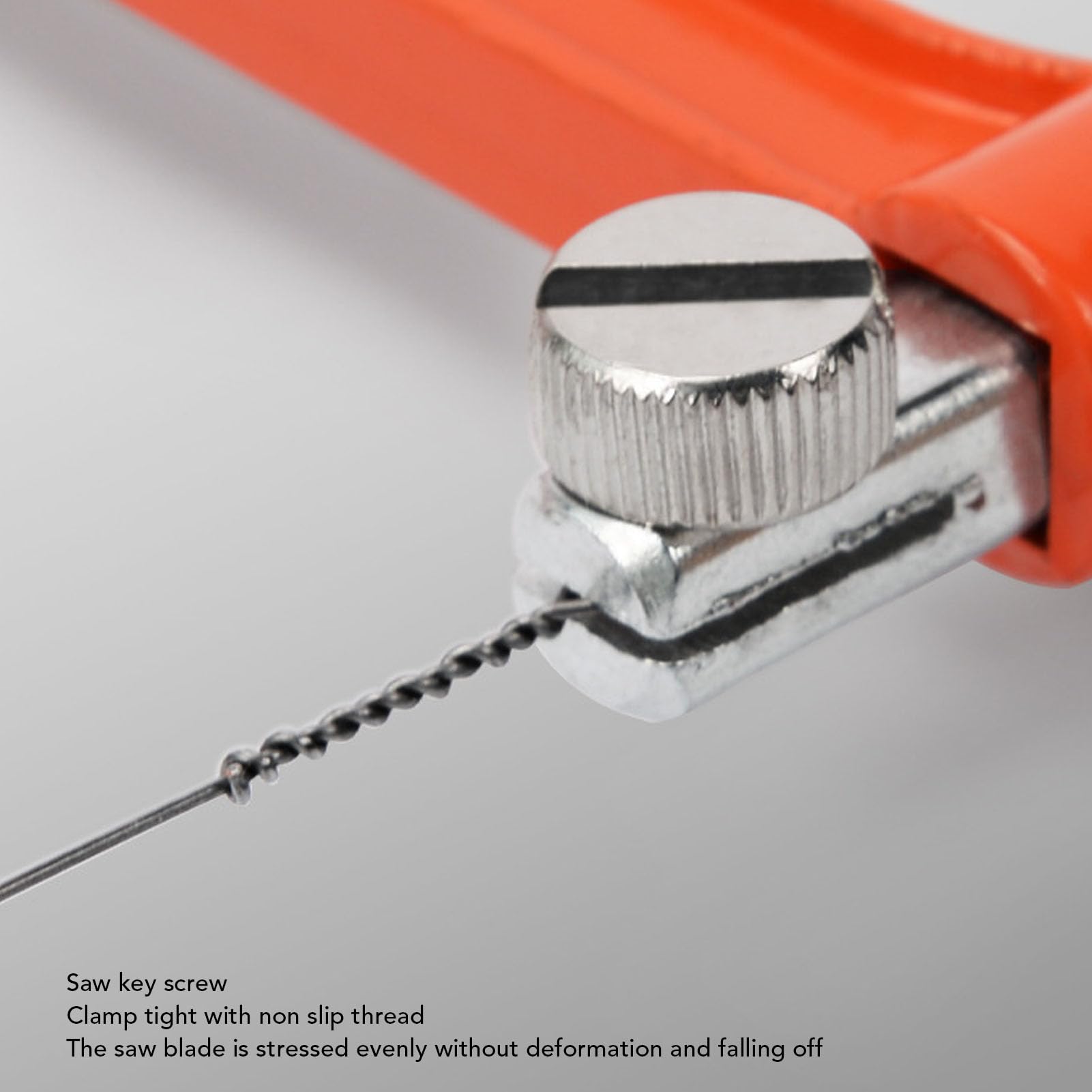 Ausla Coping Saw, 6 Inch Aluminium Alloy U-Shape Frame with 5 Replacement Blades - Image 2