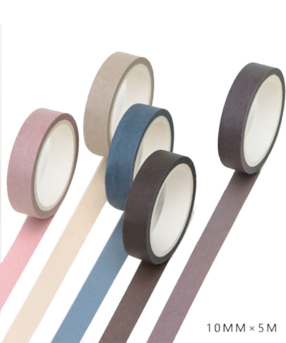 Amazon Co Jp Marutuki マスキングテープ 和紙テープ 手帳diy装飾 カラフルシール 10mm 5m巻き 5巻セット パーティー オーナメント クリスマス飾り おもちゃ 雰囲気満点 おもちゃ