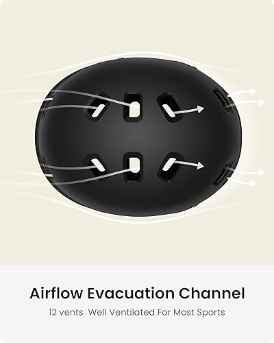 Miniatura 4 de OutdoorMaster - Casco de patineta o bicicleta, con dos forros extraíbles y ventilación, para varios deportes, patinaje, patinaje en línea, para