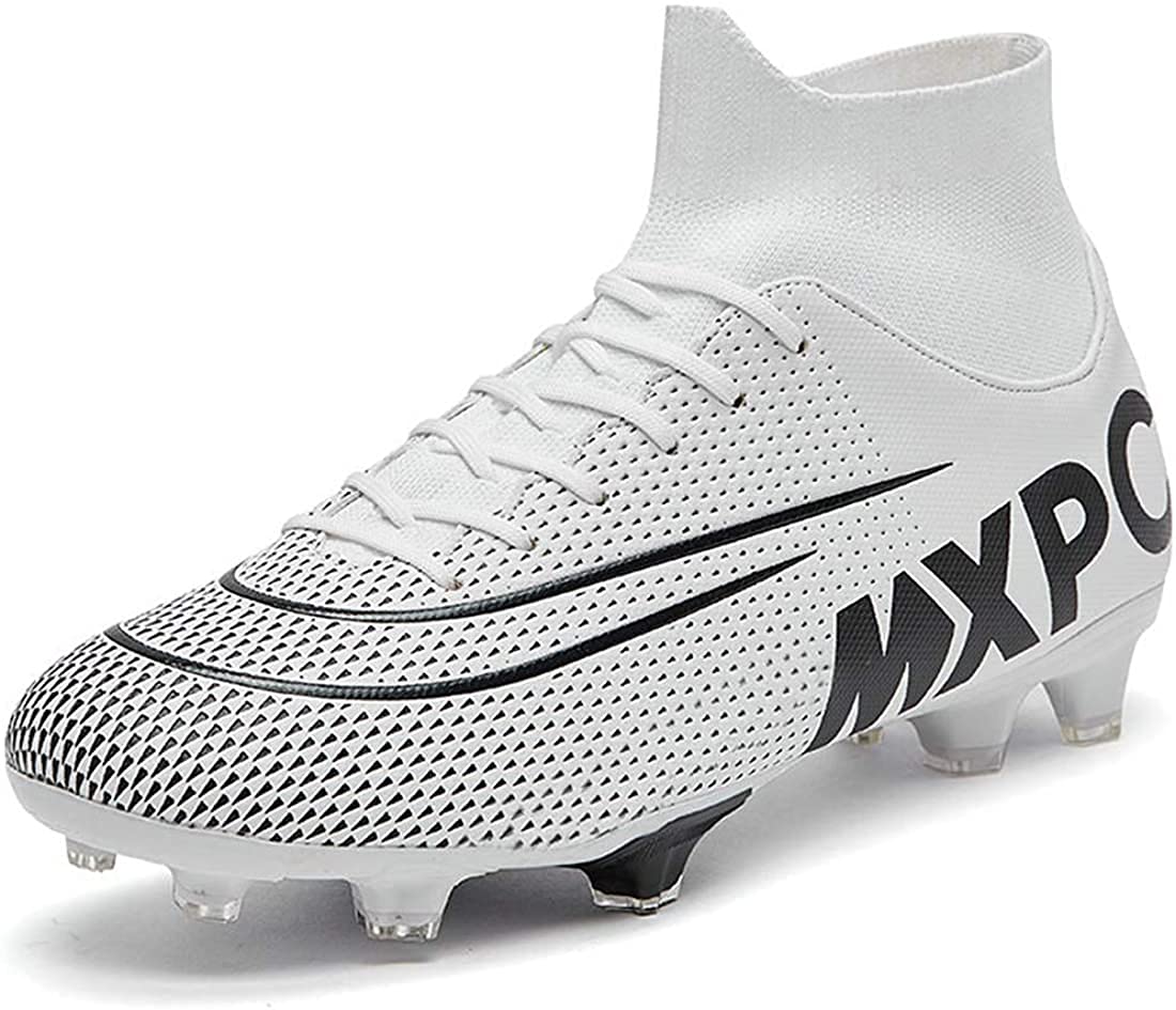 GTY Men's Soccer Boots Football Cleats Firm Hightop Shoes for Training