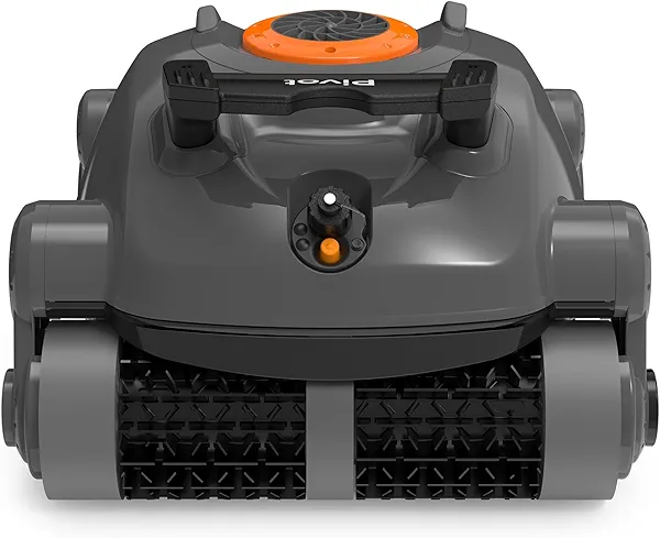 Pivot Cordless Robotic Cleaner,Wall Climbing,Extended Battery Life,Self-Parking,Automatic Pool Vacuum for Inground Pools up to 1,100 Sq.ft,Grey