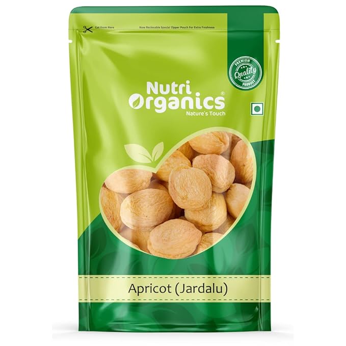 Nutri Organics Dry Fruits Dried Apricot Jardalu Badam BOR Khumani Dry Fruit, 500g at Rs. 269