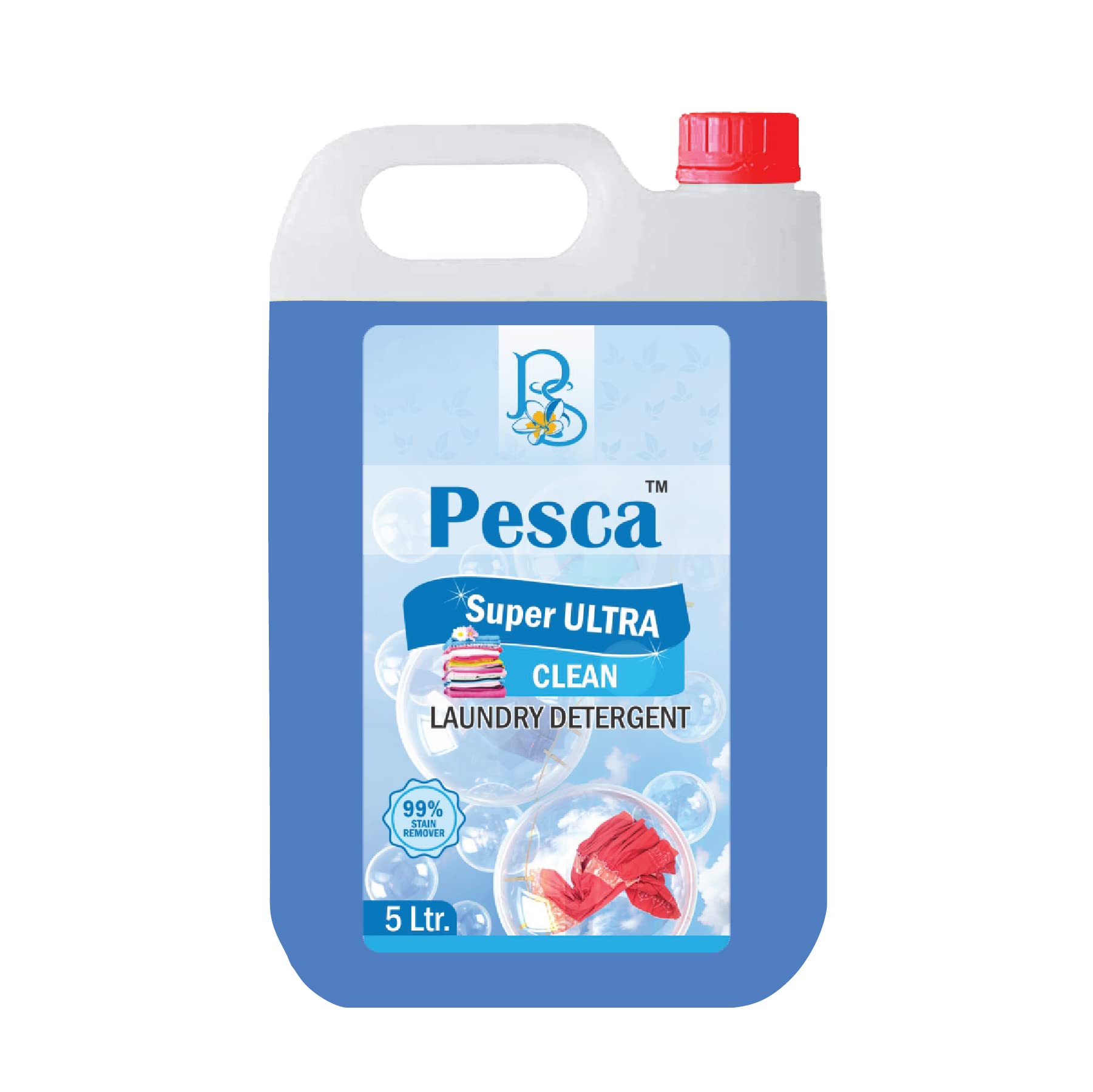 Buy Pesca 2X POWER LOW FOAM LAUNDRY LIQUID DETERGENT(5 Liters)Front