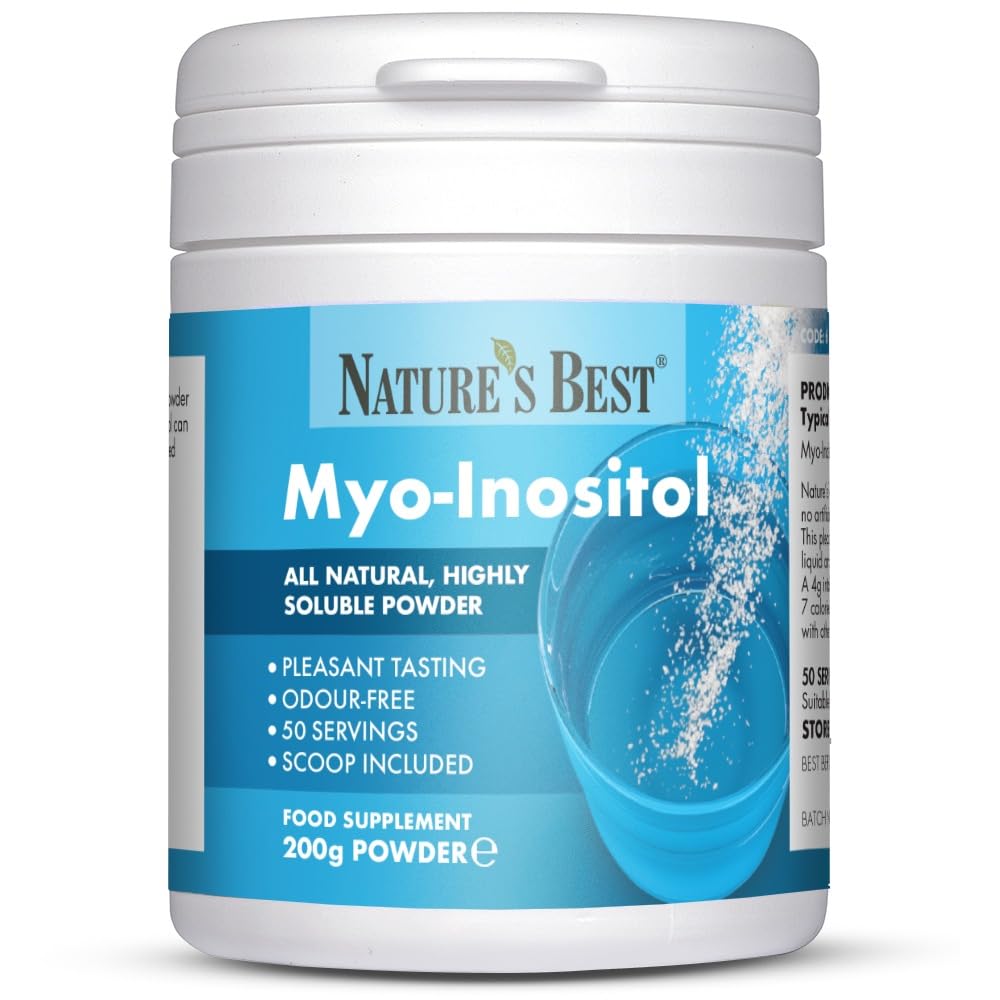 Nature's Best Myo-Inositol Powder - Suitable for Women - Fast Absorbing - Delicious & Easy to Mix - UK Made - 200g Powder, 50 Servings