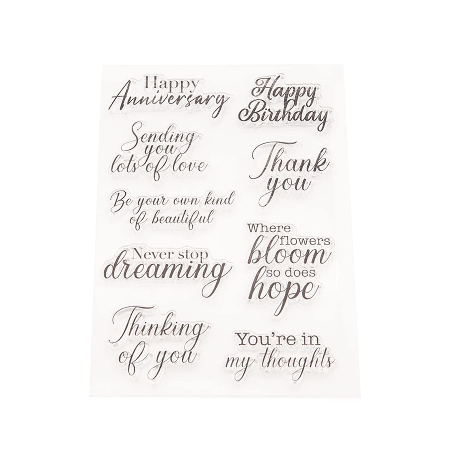 Yhplxyuus Transparent Seal Stamp Project Art Gift Supplies Children Kid Boys Girls Learning Stamp